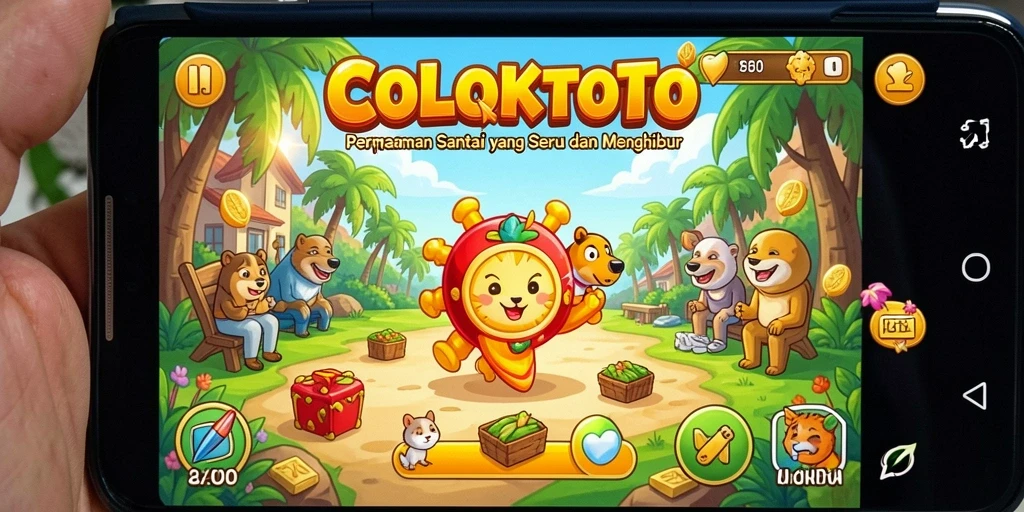 Tampilan gameplay COLOKTOTO yang penuh warna dan seru.
