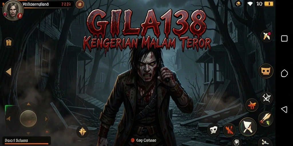 Screenshot utama GILA138 menampilkan karakter yang terjebak dalam kegelapan yang menyeramkan.