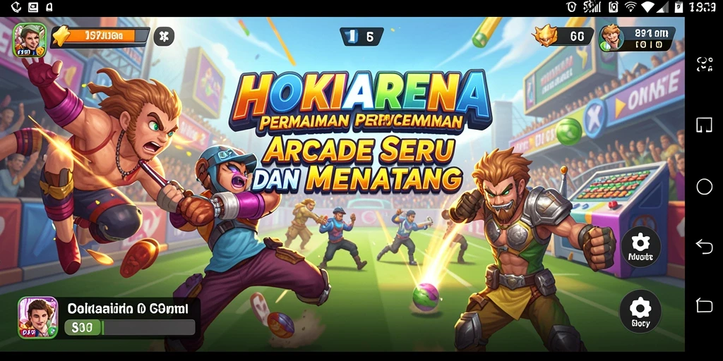 Tampilan menarik dari gameplay HOKIARENA yang seru.