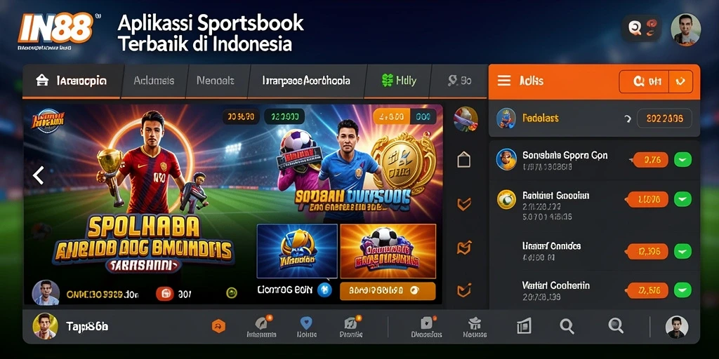 Tampilan gameplay IN88 yang mendebarkan pada aplikasi Sportsbook.