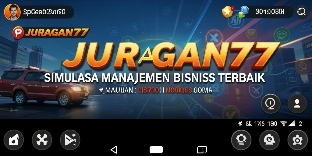Screenshot gameplay menarik dari JURAGAN77 yang menunjukkan aksi manajemen bisnis.