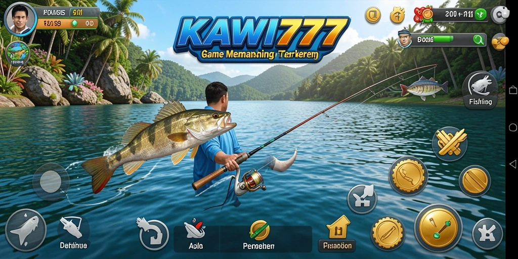 Tangkapan besar dalam KAWI777 yang menampilkan aksi memancing seru.