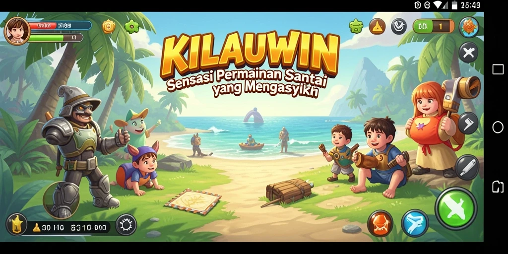 Tampilan gameplay KILAUWIN yang penuh warna dan seru.