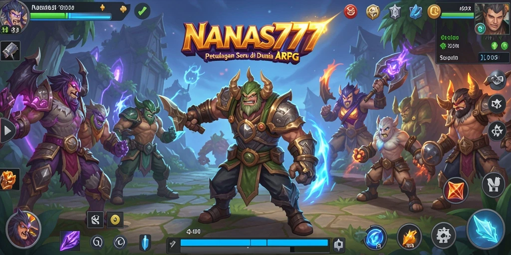 Screenshot gameplay NANAS777 menampilkan pertarungan seru dan karakter dinamis.