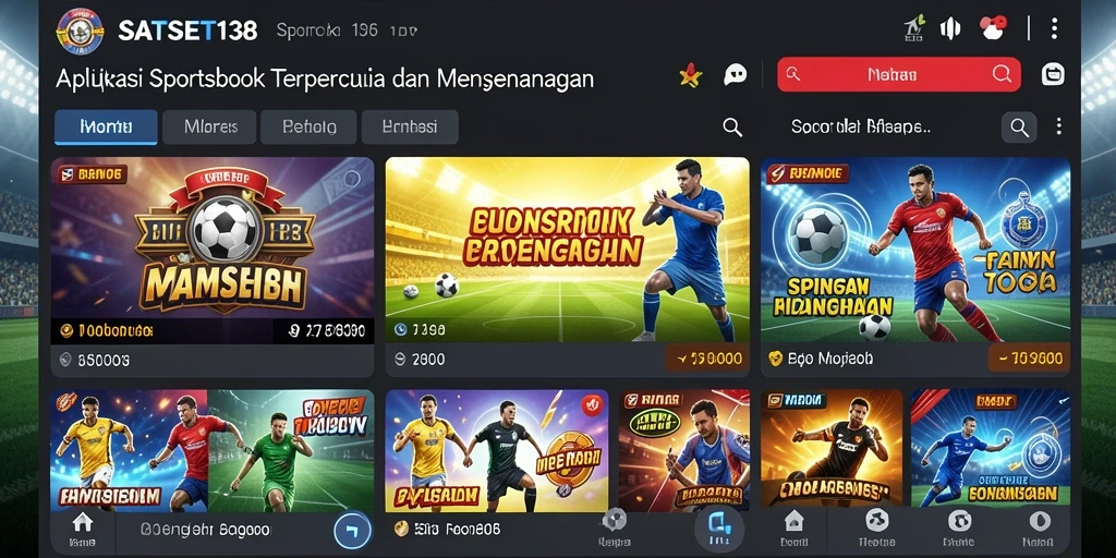 Tampilan gameplay SATSET138 yang menarik saat taruhan olahraga.