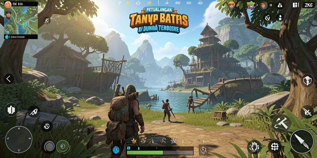 Tampilan screenshot <strong>ZK6</strong> yang menunjukkan petualangan dalam dunia terbuka.