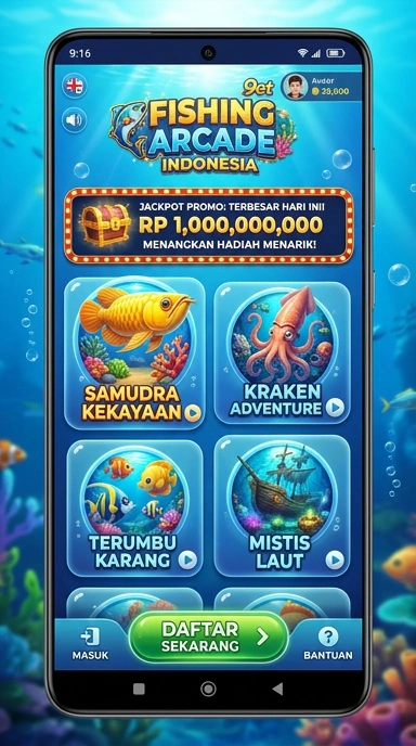 Halaman katalog aplikasi di 9et yang penuh dengan pilihan menarik.